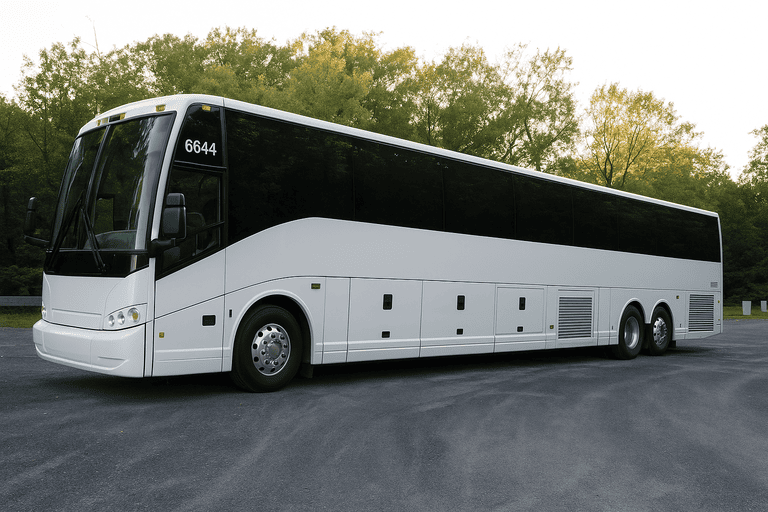 exterior of Everett Minibus Company coach bus