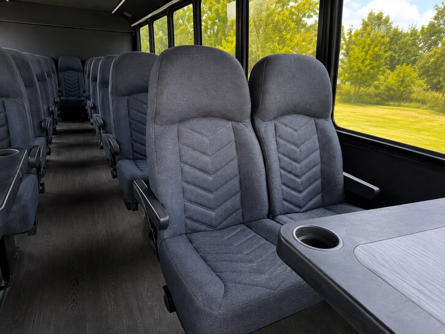 everett 18 passenger minibus interior
