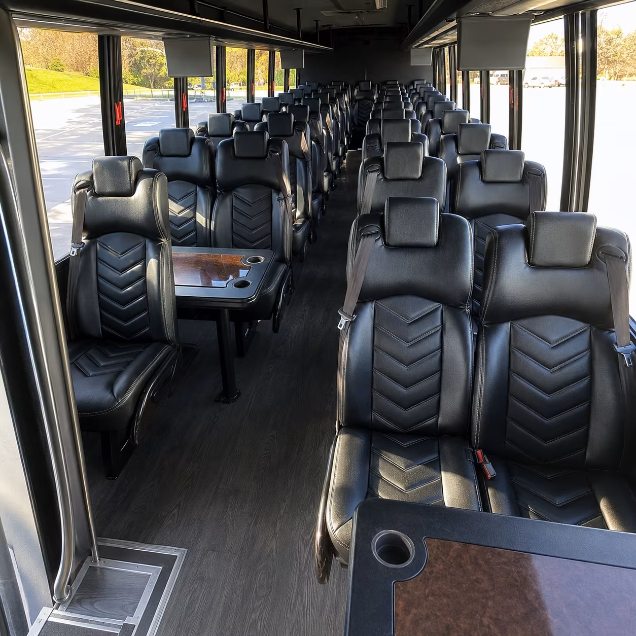 everett 25 passenger minibus inside