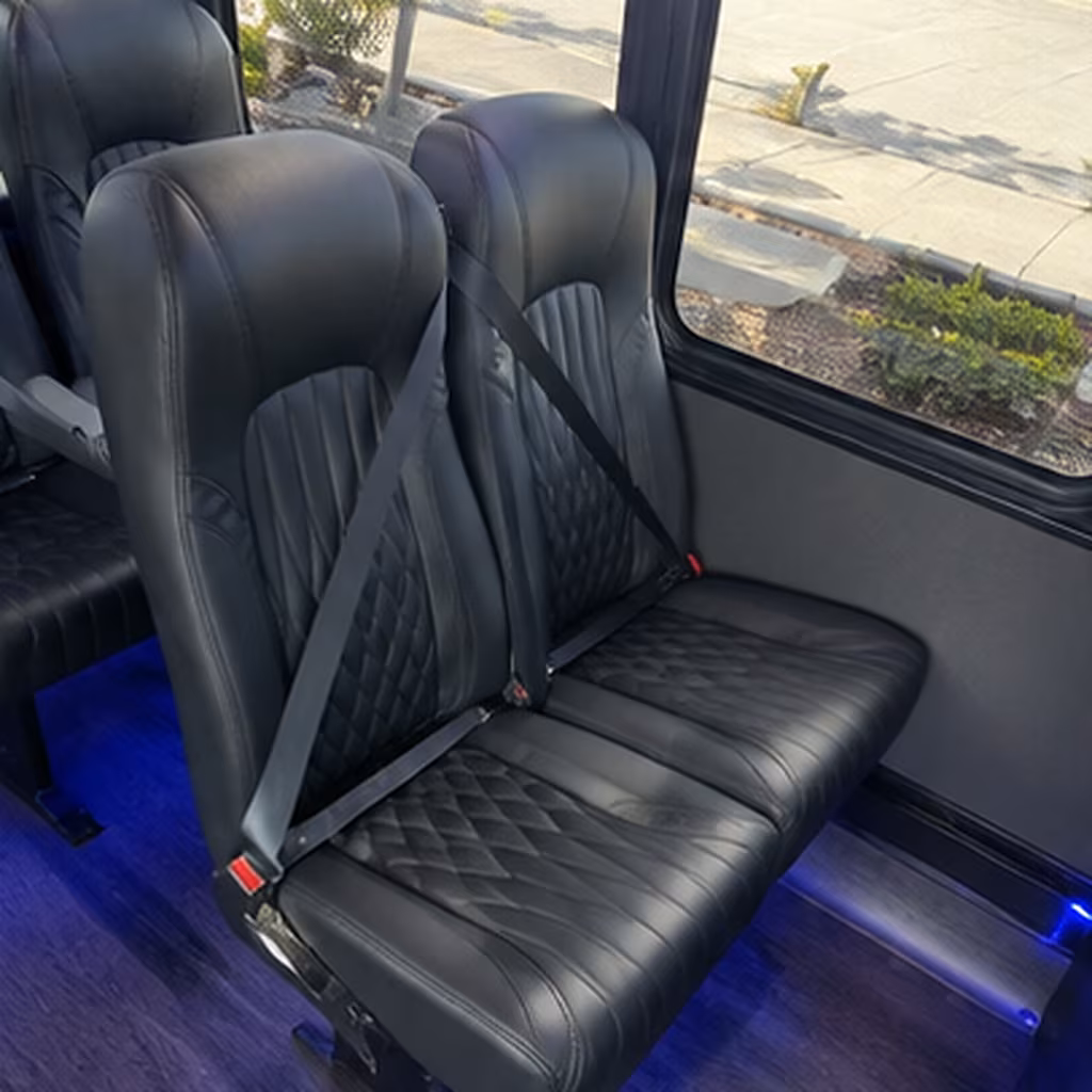 everett 35 passenger minibus inside