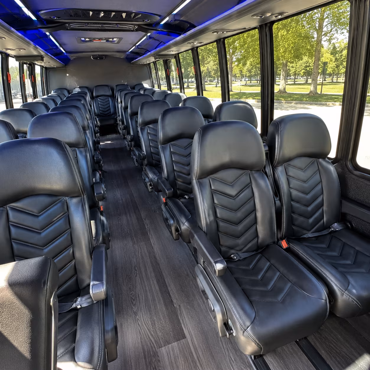 everett 35 passenger minibus interior
