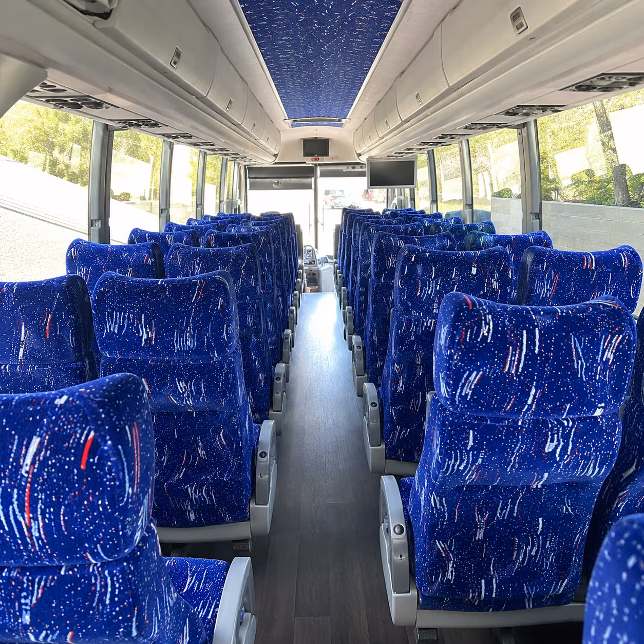 everett 50 passenger charter bus interior