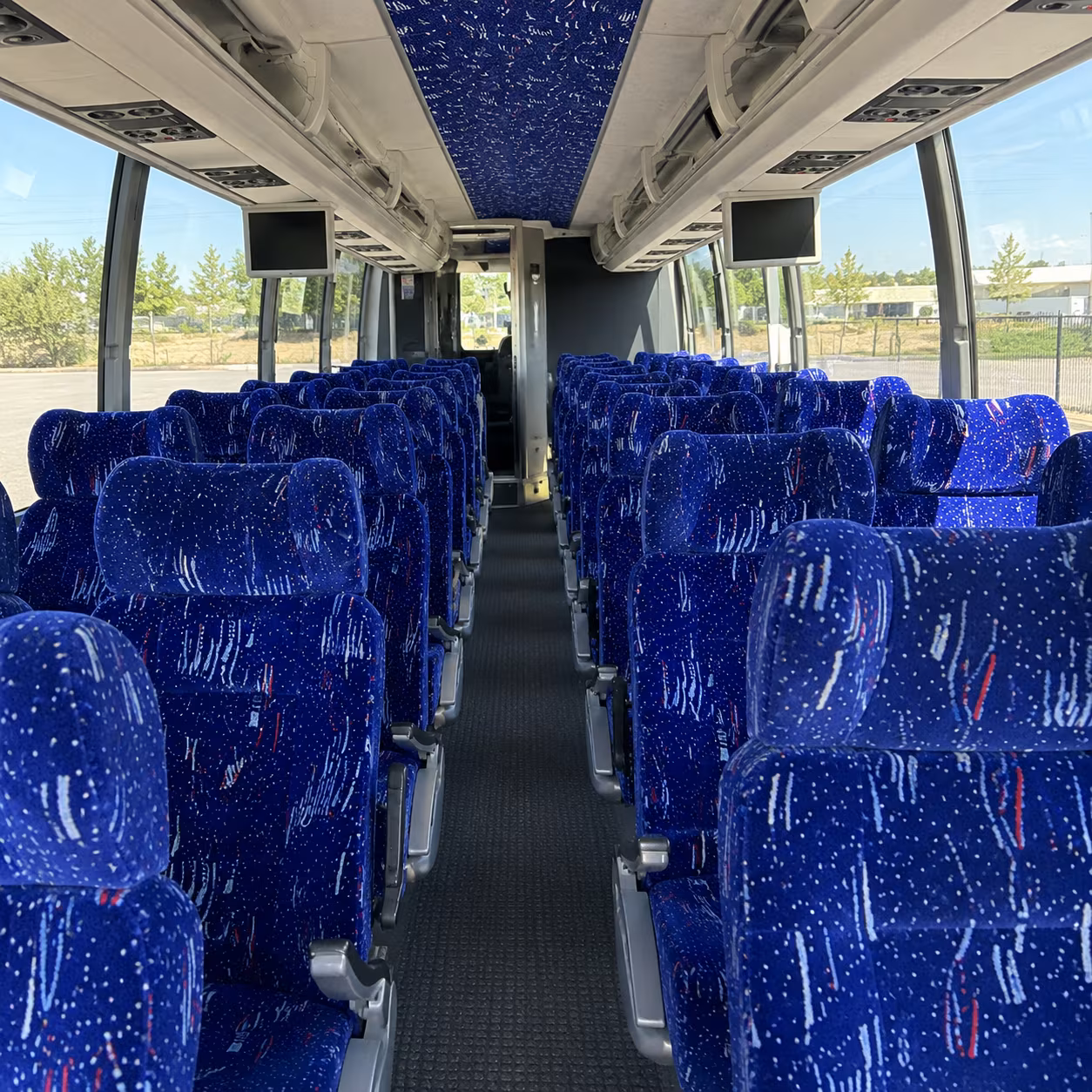 everett 54 passenger charter bus interior