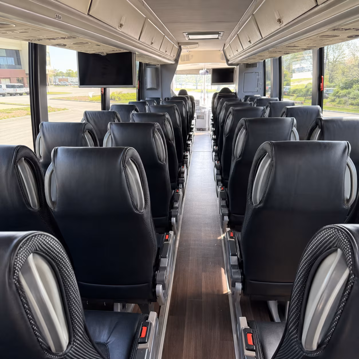 everett 56 passenger charter bus inside