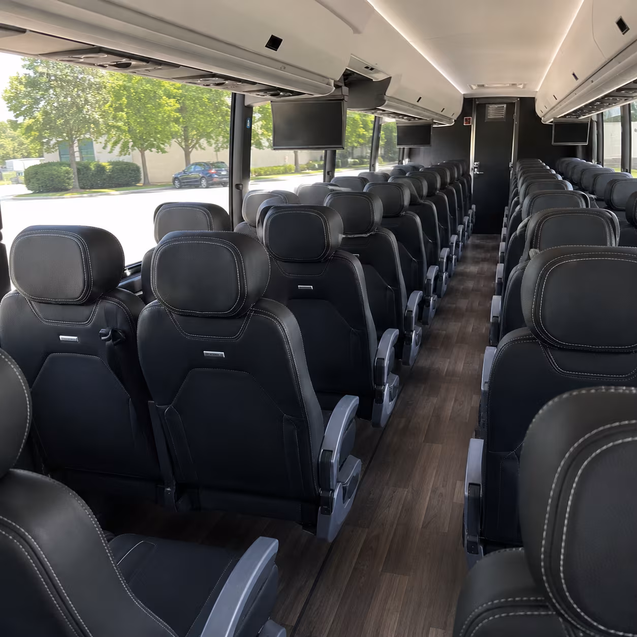 everett 56 passenger charter bus interior