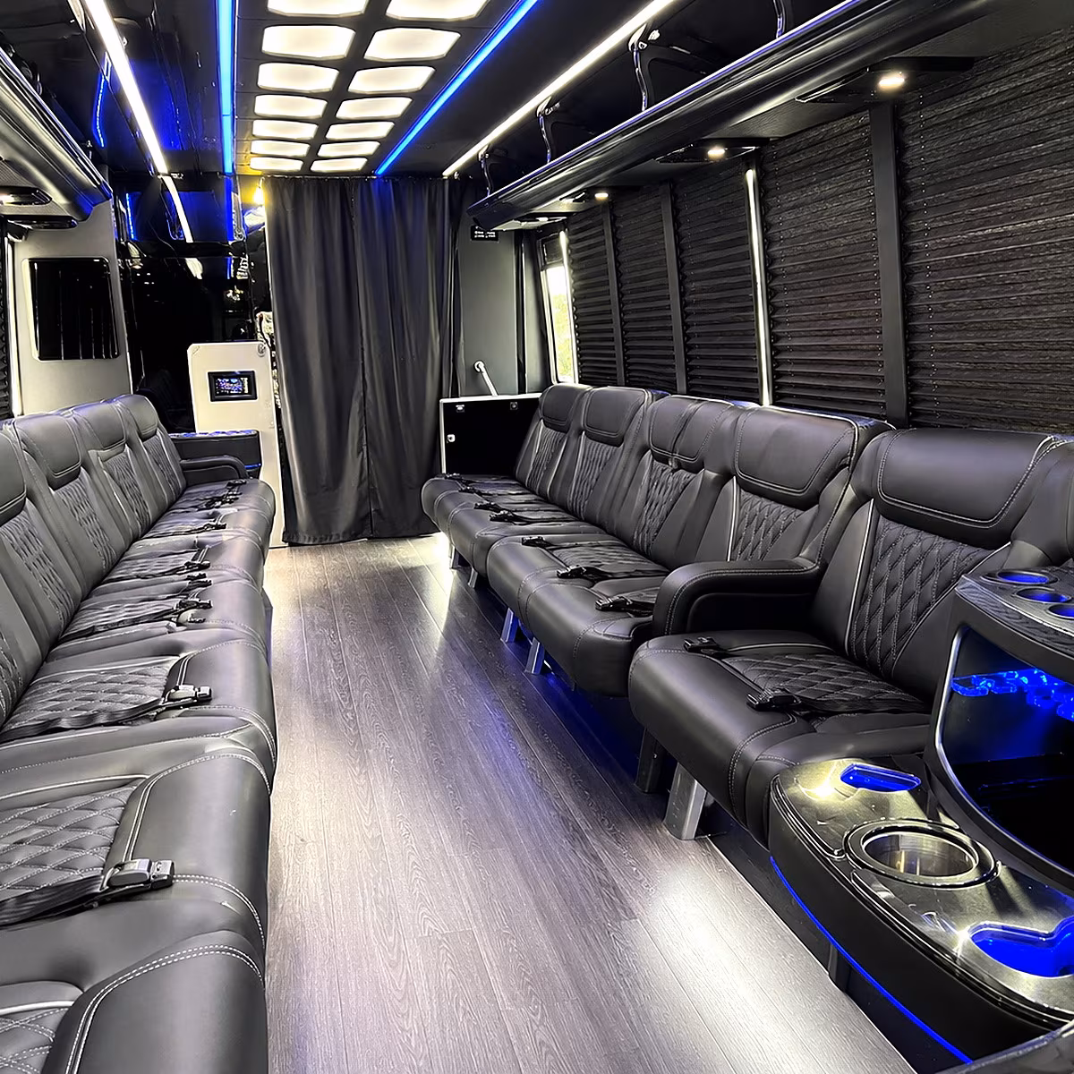 everett party bus inside