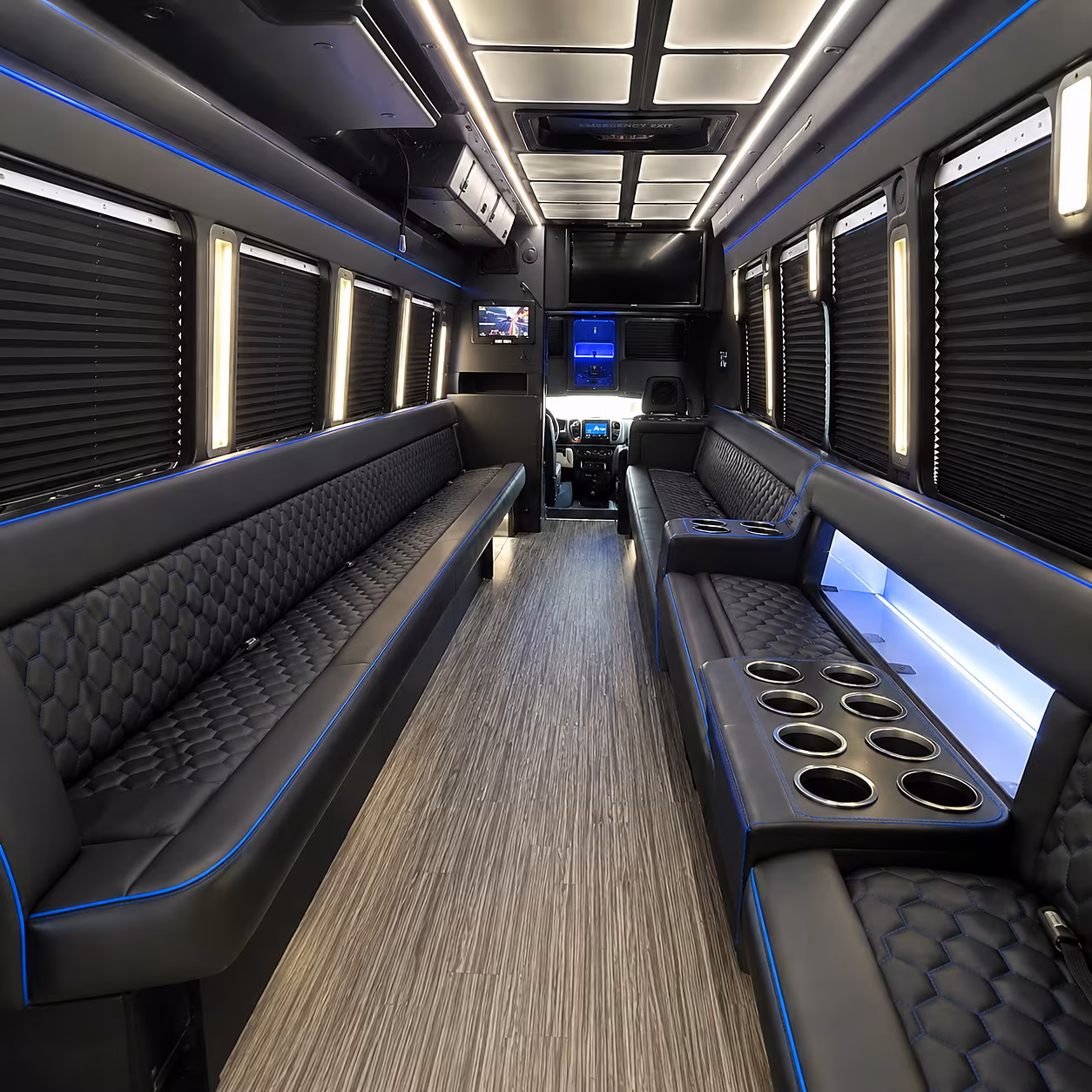 everett party bus interior