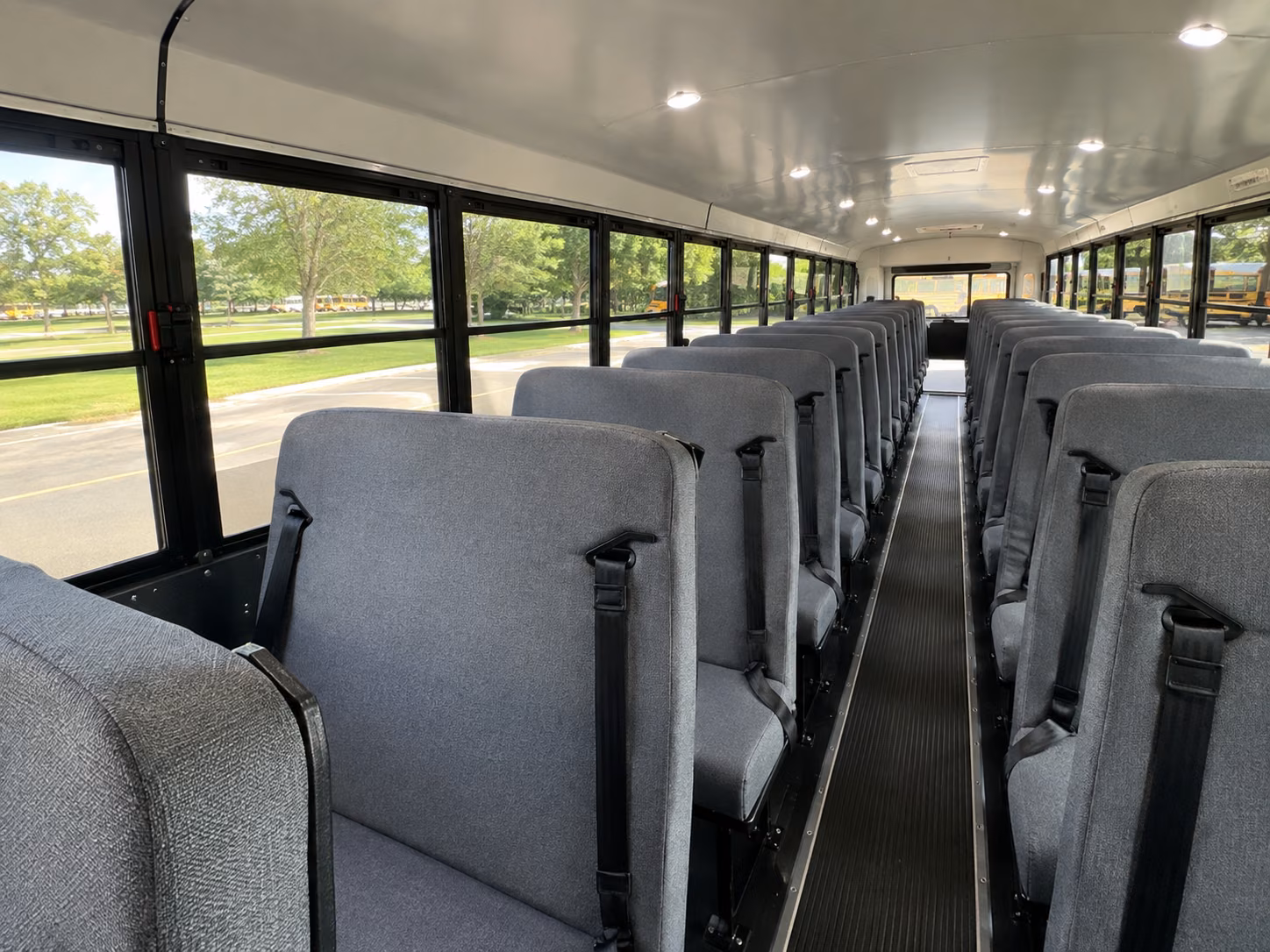everett school bus inside